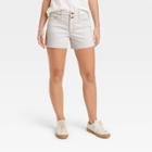 Women's High-rise Vintage Midi Jean Shorts - Universal Thread Off-white