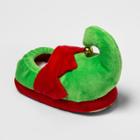 Kid's Holiday Elf Slide Slippers - Wondershop Green M/l (3-5), Kids Unisex