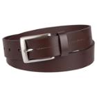 Target Men's 32mm Cut Edge Belt With Stitch Detail - Goodfellow & Co Brown M, Size: