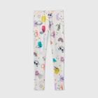 Girls' Panda Leggings - Cat & Jack Cream