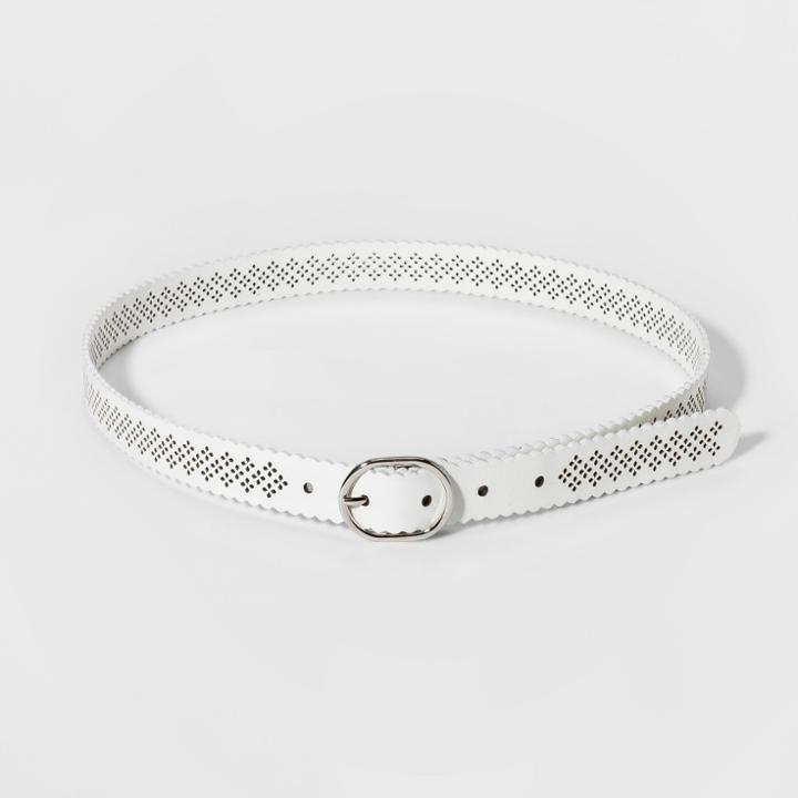 Women's Perf Belts - A New Day White