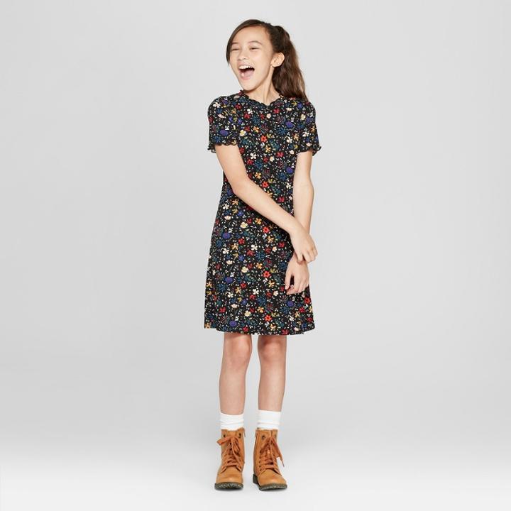 Girls' Mock Neck Dress - Art Class