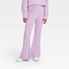 Girls' Cozy Mid-rise Flare Pants - Art Class Light Purple