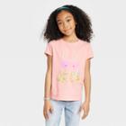 Girls' Bunny Short Sleeve Graphic T-shirt - Cat & Jack Blush Pink