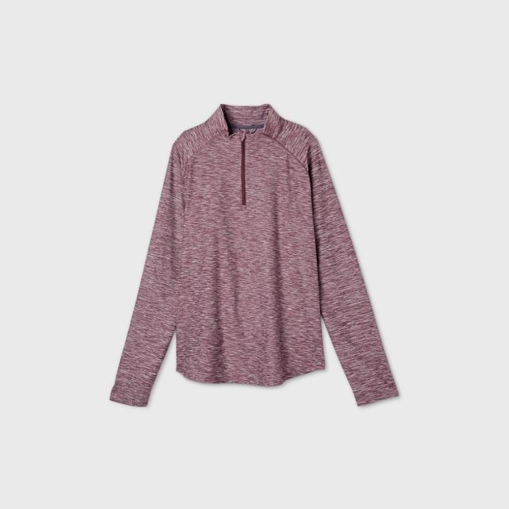 Men's Cozy 1/4 Zip Pullover - All In Motion Dark Berry