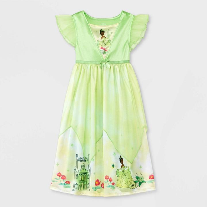 Toddler Girls' Disney Princess Tiana Fantasy Nightgown - Green