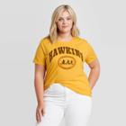 Women's Stranger Things Hawkins Plus Size Short Sleeve Graphic T-shirt - Yellow