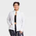 Women's Plus Size Zip-front Jacket - All In Motion White