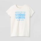Girls' 'mother's Day Strong Women' Short Sleeve Graphic T-shirt - Cat & Jack Cream