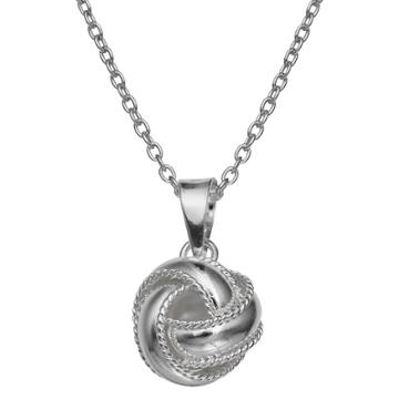 Treasure Lockets Loveknot Pendant In Sterling Silver -