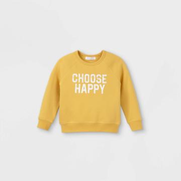 Grayson Mini Toddler Girls' Crew Sweatshirt - Gold