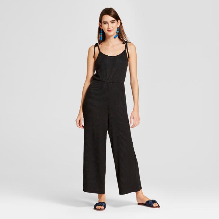 Women's Tie Strap Jumpsuit - Love @ First Sight (juniors') - Black