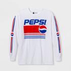 Men's Pepsi Long Sleeve Graphic T-shirt - White S, Men's,