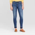 Women's Mid-rise Release Hem Skinny Jeans - Universal Thread Medium Wash