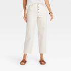 Women's High-rise Vintage Straight Cropped Jeans - Universal Thread White