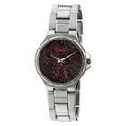 Women's Boum Cachet Watch With Custom Stone-inlaid Dial-silver/black,