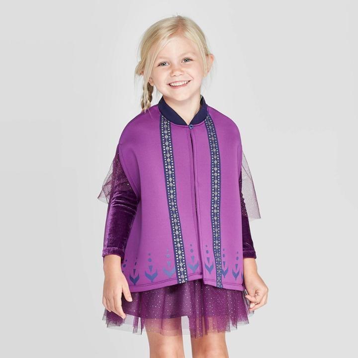 Toddler Girls' Frozen Anna Cape - Purple 2t/3t, Girl's,