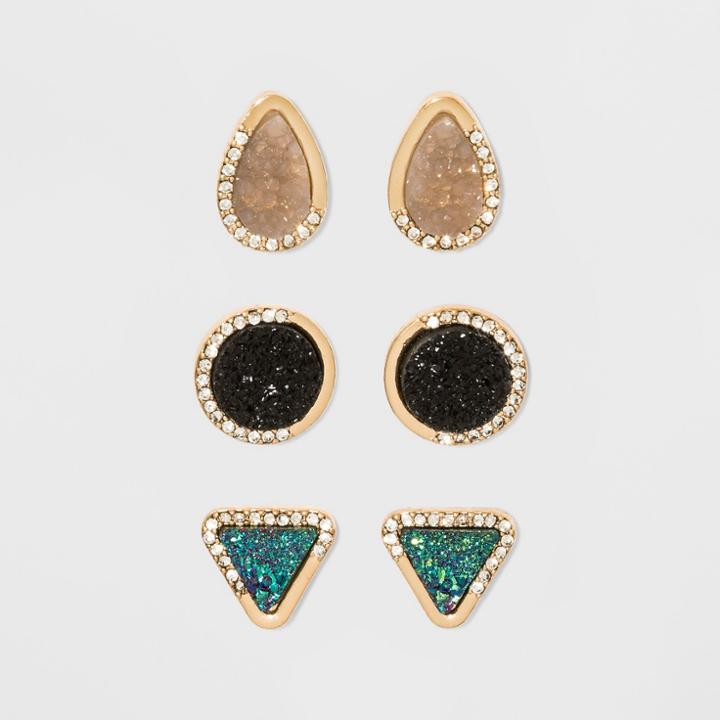 Sugarfix By Baublebar Druzy Earring Gift Set, Girl's,