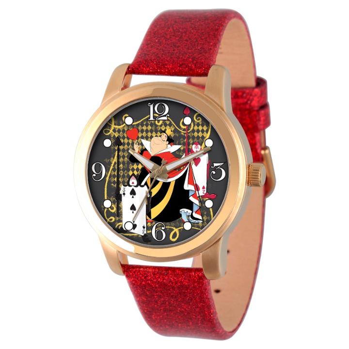 Women's Disney Alice In Wonderland Gold Alloy Watch - Red,