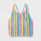 Sirena Pride Adult Striped Tankini Top - 2xl, Women's,