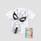 Kids' Marvel Spider-man Short Sleeve Graphic T-shirt With Tie-dye Kit - White