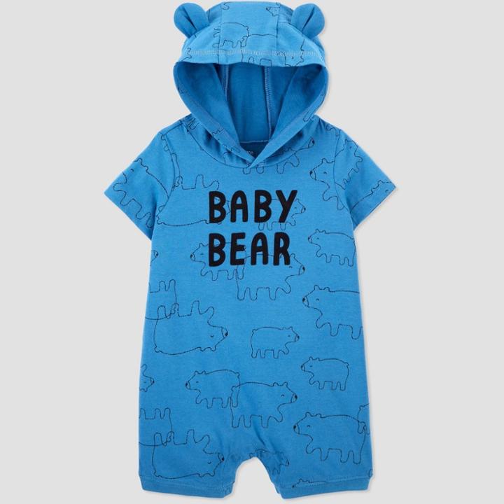Baby Boys' Baby Bear Romper - Just One You Made By Carter's Blue