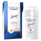 Secret Clinical Strength Soft Solid Antiperspirant And Deodorant - Active Fresh