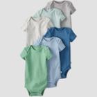 Baby Boys' 6pk Bodysuit - Little Planet By Carter's Blue