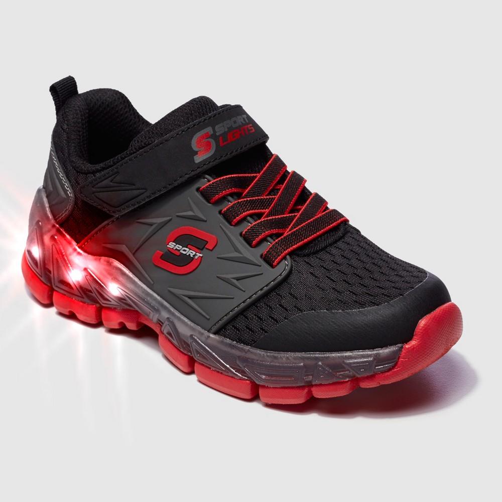 Boys' S Sport By Skechers Braxton Light Up Performance Athletic Sneakers -  Black 13, Size: | LookMazing