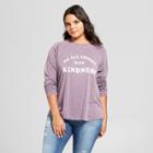 Women's Plus Size Do All Things With Kindness Graphic Sweatshirt - Grayson Threads (juniors') - Charcoal