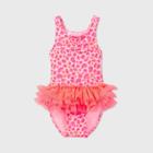 Toddler Girls' Leopard Print Tutu One Piece Swimsuit - Cat & Jack Pink
