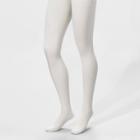 Women's Fleece Lined Tights - A New Day Ivory L/xl, Women's, Size: Large/xl, Beige