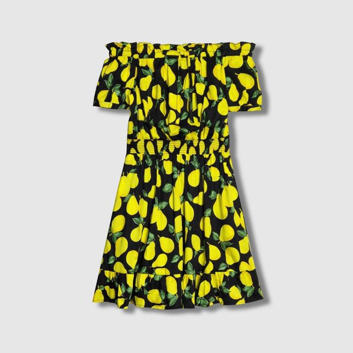 Women's Plus Size Animal Print Short Sleeve Dress - Who What Wear Black