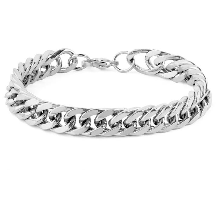 Men's West Coast Jewelry Stainless Steel Curb Link Chain Bracelet (8), Size: