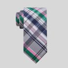 Men's Mission Plaid Tie- Goodfellow & Co Silver/pink, Men's, Size: Small,