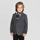 Toddler Boys' Blazer With Plaid Hoodie - Art Class Dark Gray 4t, Toddler Boy's, Black