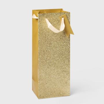 Gold Glitter Gift Bag - Wondershop