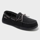 Men's Dearfoams Moccasin Slippers - Black