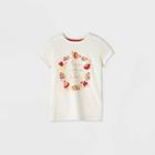 Girls' Short Sleeve 'love Makes A Family' Graphic T-shirt - Cat & Jack Cream