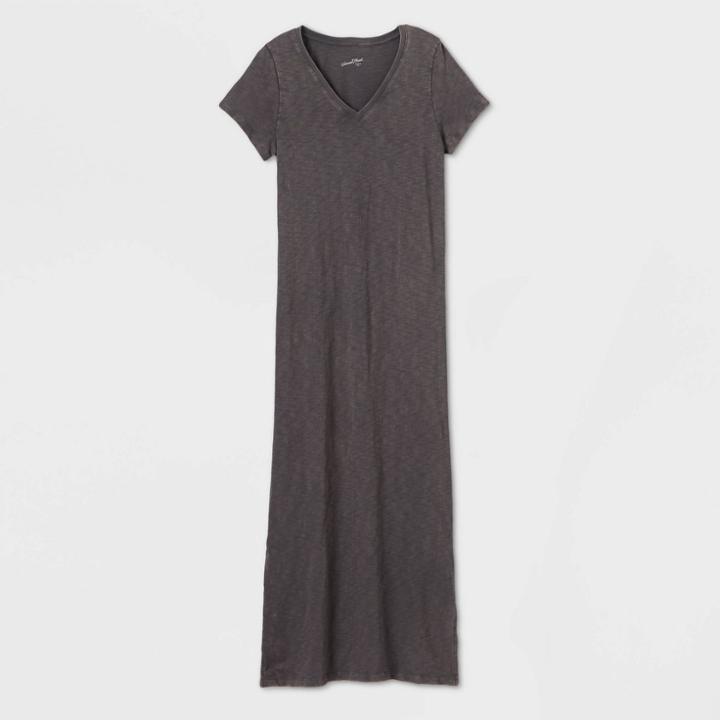 Women's Short Sleeve T-shirt Dress - Universal Thread Gray S, Women's,