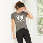 Women's Short Sleeve Minnesota Where The Heart Is Graphic T-shirt - Awake Heather Gray