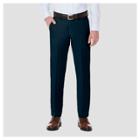 Haggar H26 Men's Performance 4 Way Stretch Straight Fit Trouser Pants - Navy