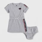 Levi's Baby Girls' Elastic Waist Dress - Light Gray Heather