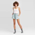 Women's Cozy Fleece Lounge Shorts - Colsie Teal Xs, Women's, Blue