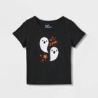 Toddler Kids' Adaptive Long Sleeve Halloween T-shirt - Cat & Jack Black