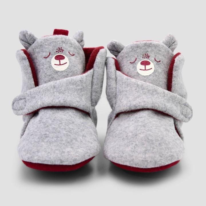 Baby Boys' Blocked Bear Constructed Bootie Slipper - Cat & Jack Brown