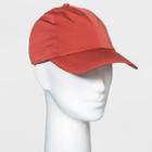 Women's Nylon Baseball Hat - A New Day Rust Red
