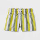 Baby Boys' Striped Swim Shorts - Cat & Jack Yellow