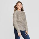 Women's Feminine Texture Pullover - Universal Thread Gray