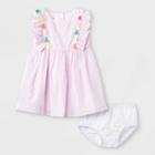 Mia & Mimi Baby Girls' Tassel Dress - Pink Newborn